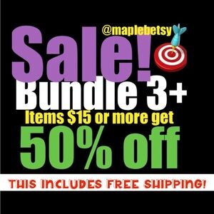 Bundle 3 items to save 50%